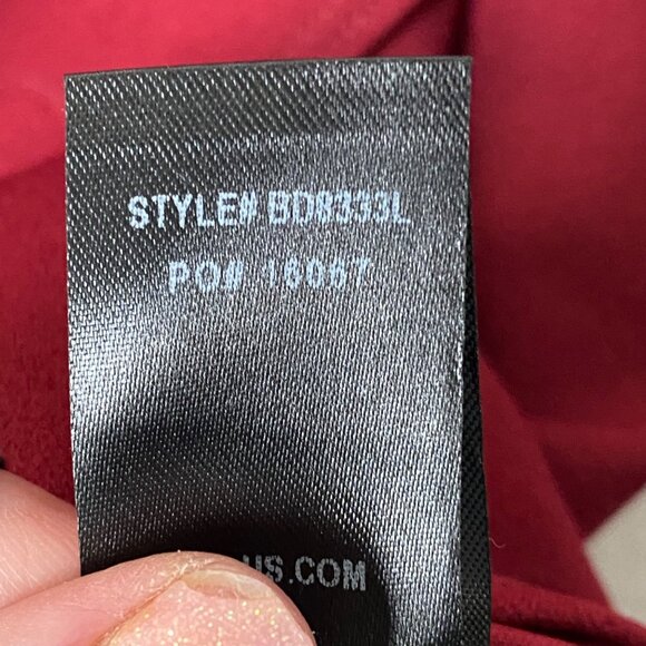 Lulus Dress Women Size M Love Me Completely Bodycon Deep Red Asymmetrical Hem - Picture 7 of 11